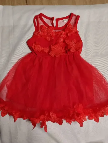 Vestido vermelho bebê