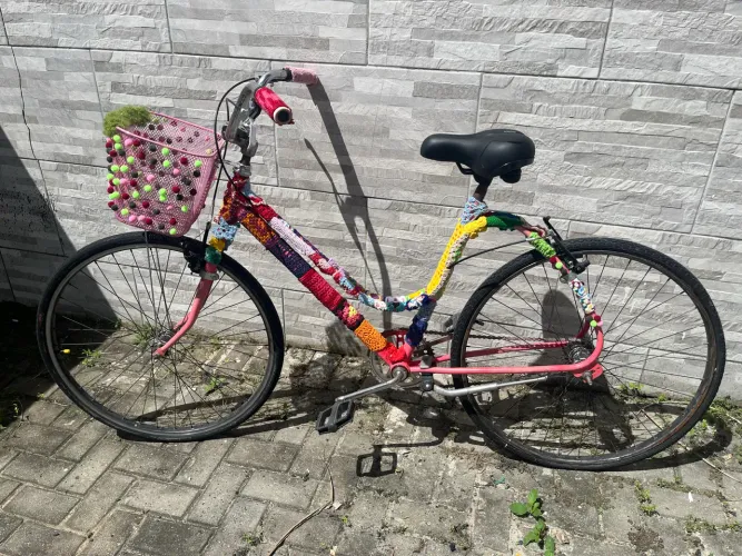 Bike de crochê