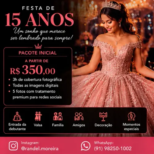 Fotógrafo para Festa de 15 Anos | Cobertura Completa