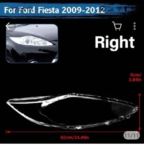 Lente de farol para veículo FORD FIESTA