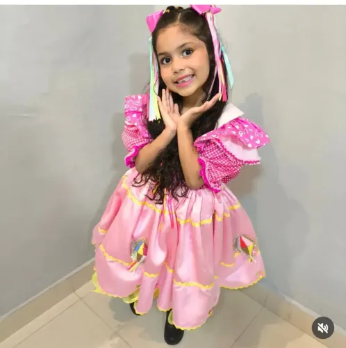 Vestido rainha caipira luxo