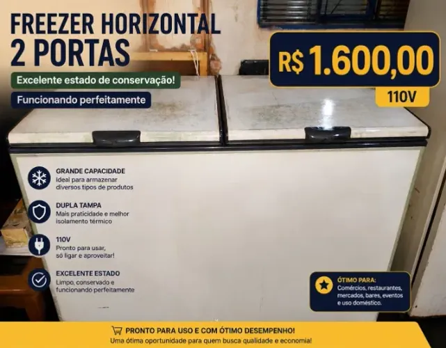 FREEZER HORIZONTAL 2 PORTAS Consul- 110V