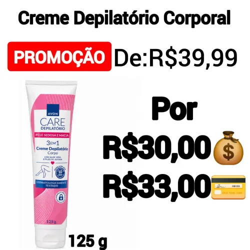 Creme Depilatório Corporal -Avon
