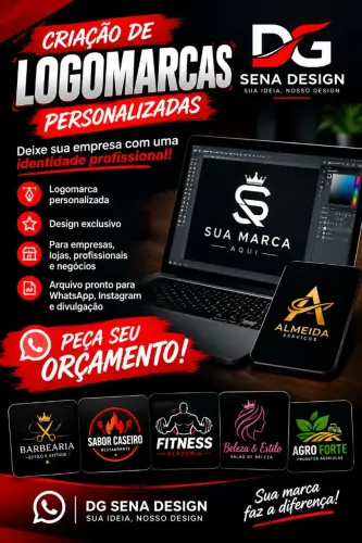 CRIAÇÃO DE LOGOMARCAS PERSONALIZADAS