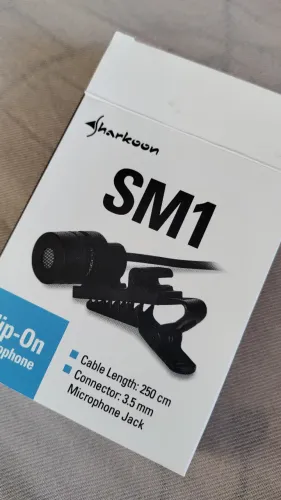Microfone Lapela Sharkoon sm1