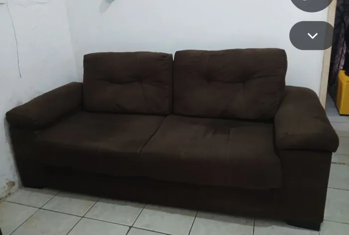 Sofá Marron 3 lugar