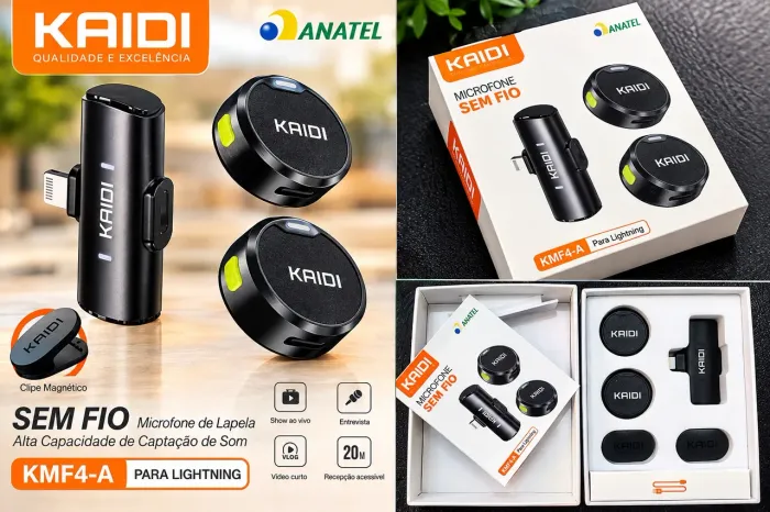 Microfone de Lapela (sem fio)