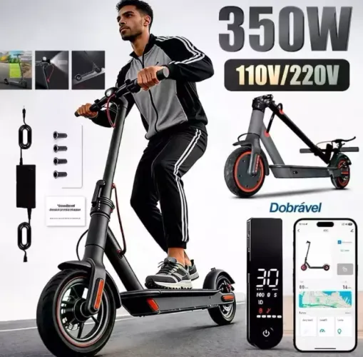 Patinete Elétrico NOVO - 350W | Até 25km/h | Autonomia ate 25km