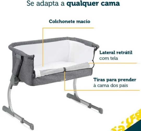 Safety 1st, Berço Side By Side, Grey