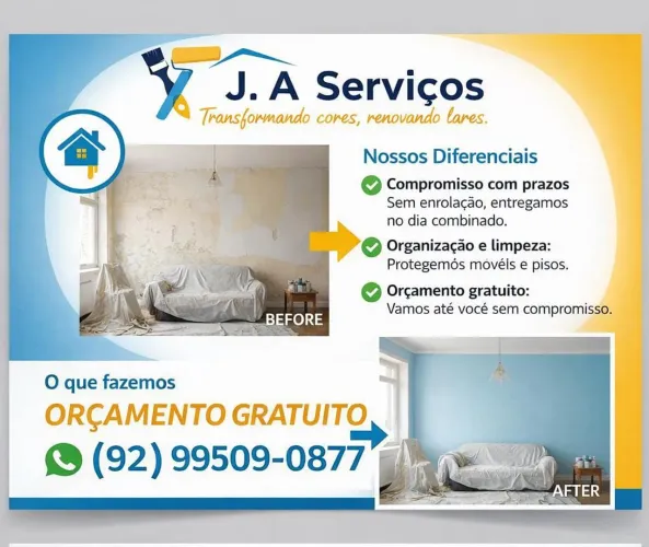 Pintor residencial disponível