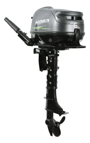 Motor Hidea 6HP 4T Elétrico Manche Rabeta 15" - Motor de Popa Novo