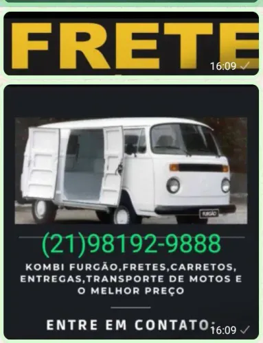 Kombi a frete 