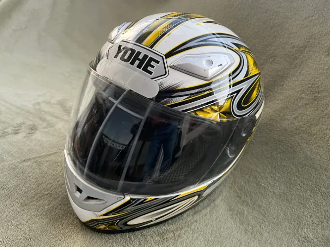 Capacete yohe amarelo tamanho 60