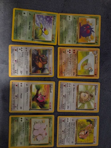 Cartas Pokémon Clássicas - Lote com 8 Cartas (Jungle)