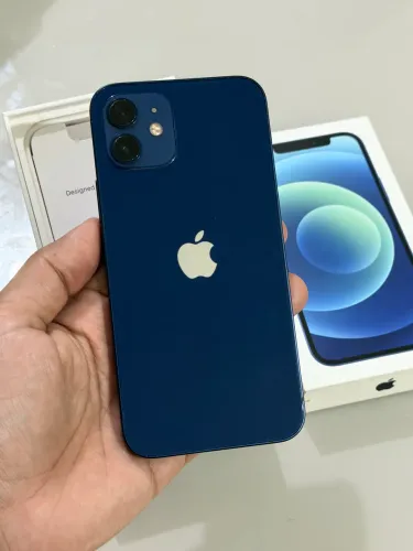 iPhone 12 azul 256gb completo na caixa
