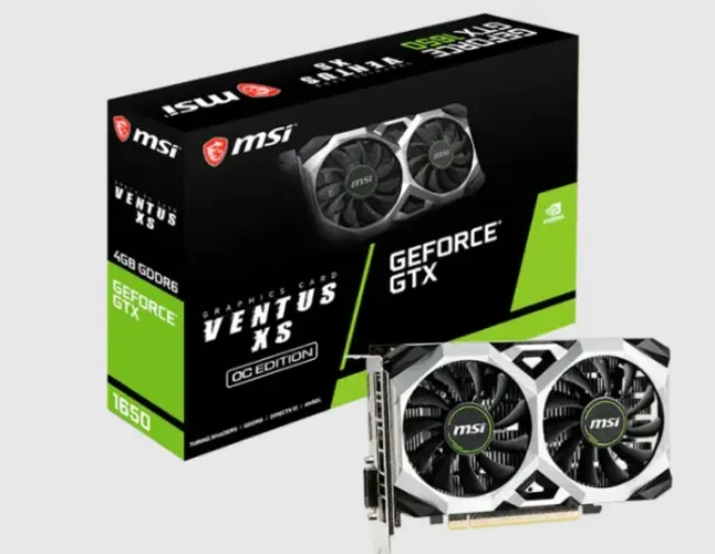 MSI NVIDIA GeForce GTX 1650 Ventus XS OC, 4GB GDDR5+BRINDE