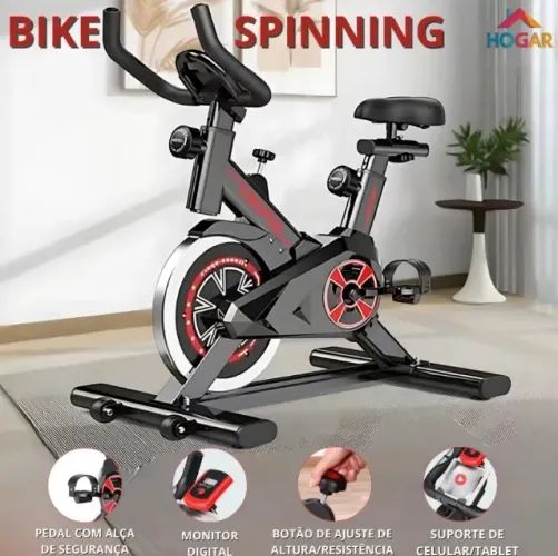 Bicicleta bike ergométrica spinning
