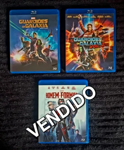 Blu-rays Guardiões da Galáxia Vols 1 e 2
