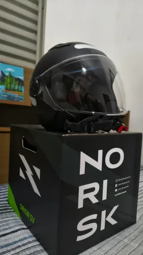 Capacete NORISK ORION SV MONOCOLOR - PRETO FOSCO