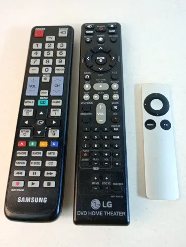 Lote 3 Controles Remotos Sucata Samsung LG Apple Remote