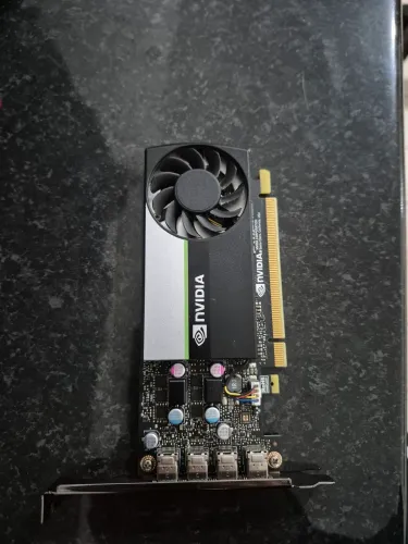 Placa de Vídeo Quadro T1000 NVIDIA PNY 4GB DDR6 128 Bits - VCNT1000-PB