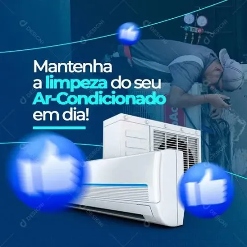 LIMPEZA & HIGIENIZAÇÃO DO SEU AR CONDICIONADO EM DIA!