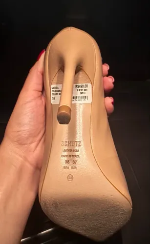 Scarpin Schutz Bege Nude