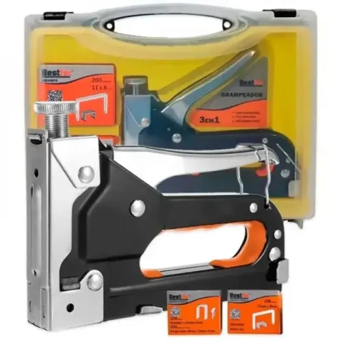 Grampeador Tapeceiro Profissional com 600 Grampos