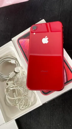 Iphone XR RED 128gb caixa carregador e fone