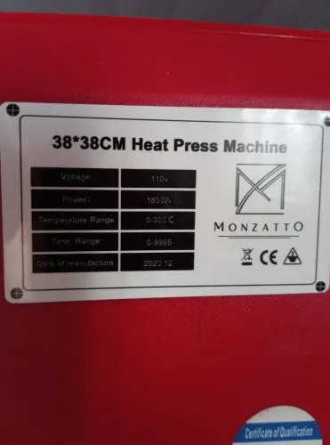 Prensa Térmica Monzatto 40x40 Potência e Precisão para Sublimação!