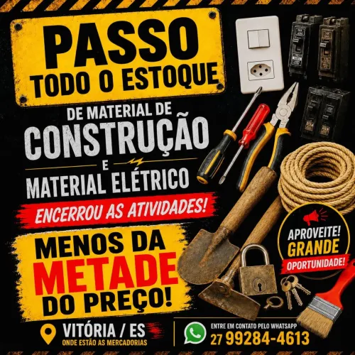 Passo estoque material de construção