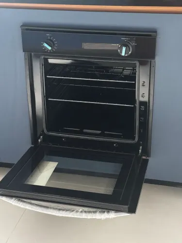 Forno a gás de embutir Cônsul 78L preto 220v