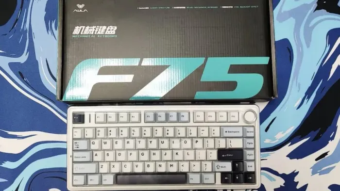Teclado Mecânico Aula F75 Sem fio 2.4g, Cabo e Bluetooth - RGB - Entregamos
