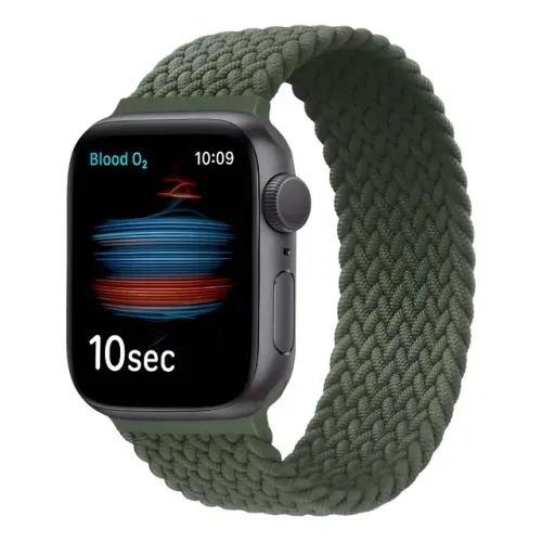 Pulseira Loop Solo Trançada Para Apple Watch 42mm 44mm 45mm