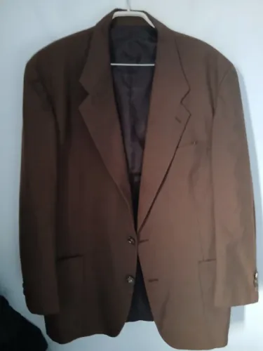 BLAZER VINTAGE PIERRE CARDIN VILA ROMANA MARROM CHOCOLATE TAMANHO 52