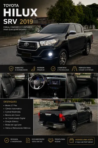 Toyota Hilux CD SRV 4X2 2.7 Flex 16V Aut. 2019