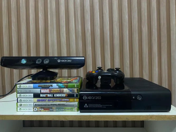 Xbox 360 Desbloqueado + Kinect + 7 jogos