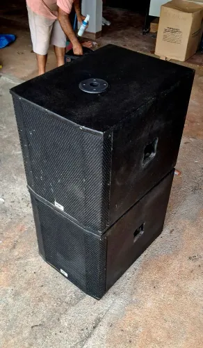 Par Subwoofer passivo compacto 1x18 polegadas