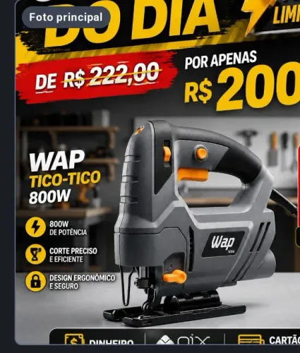 Serra Tico Tico 800w cx lacrada teste na minha