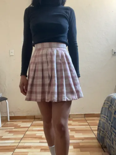 Saia plissada colegial