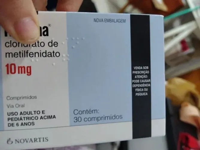 Referência Metilfenidato Novartis 10mg