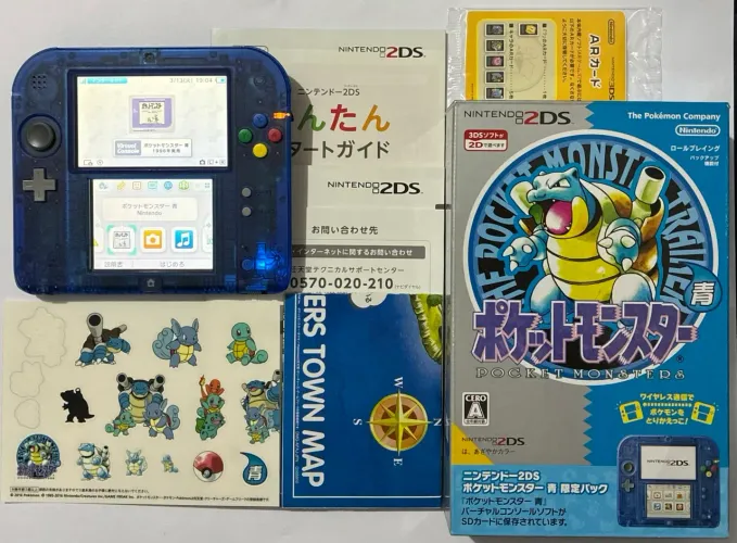 Nintendo 2Ds Pokémon Blue Edição Limitada exclusivo do Japão 
