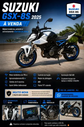 SUZUKI GSX-8S 2025 À VENDA