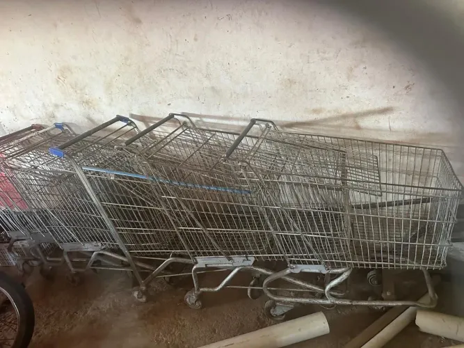 9 carrinhos de supermercado