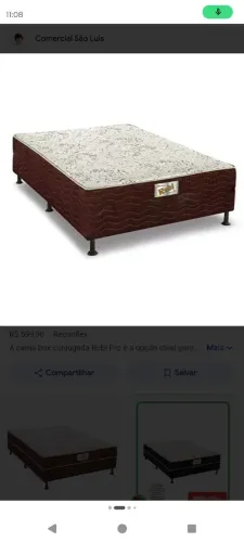 Cama box casal rubi Reconflex