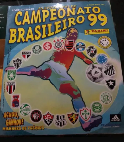 Álbuns Campeonato Brasileiro 1998,1999 e 2000 incompletos