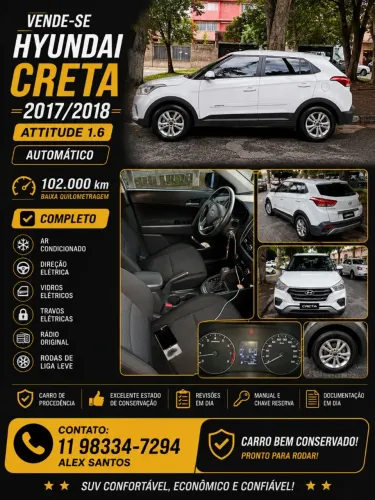 Hyundai Creta Attitude 1.6 16V Flex Aut. 2018