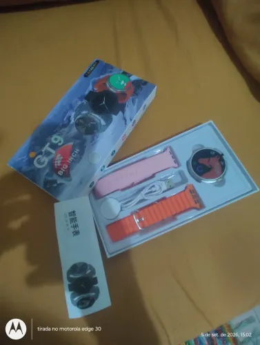 Relógio smartwatch redondo g79