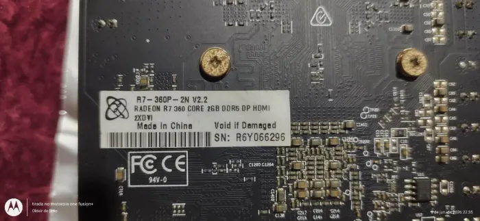 Placa de vídeo Radeon R7 360 2GB