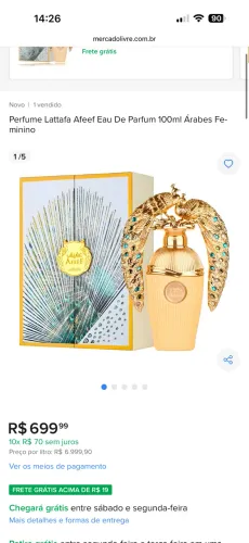 Perfume de pavão árabe